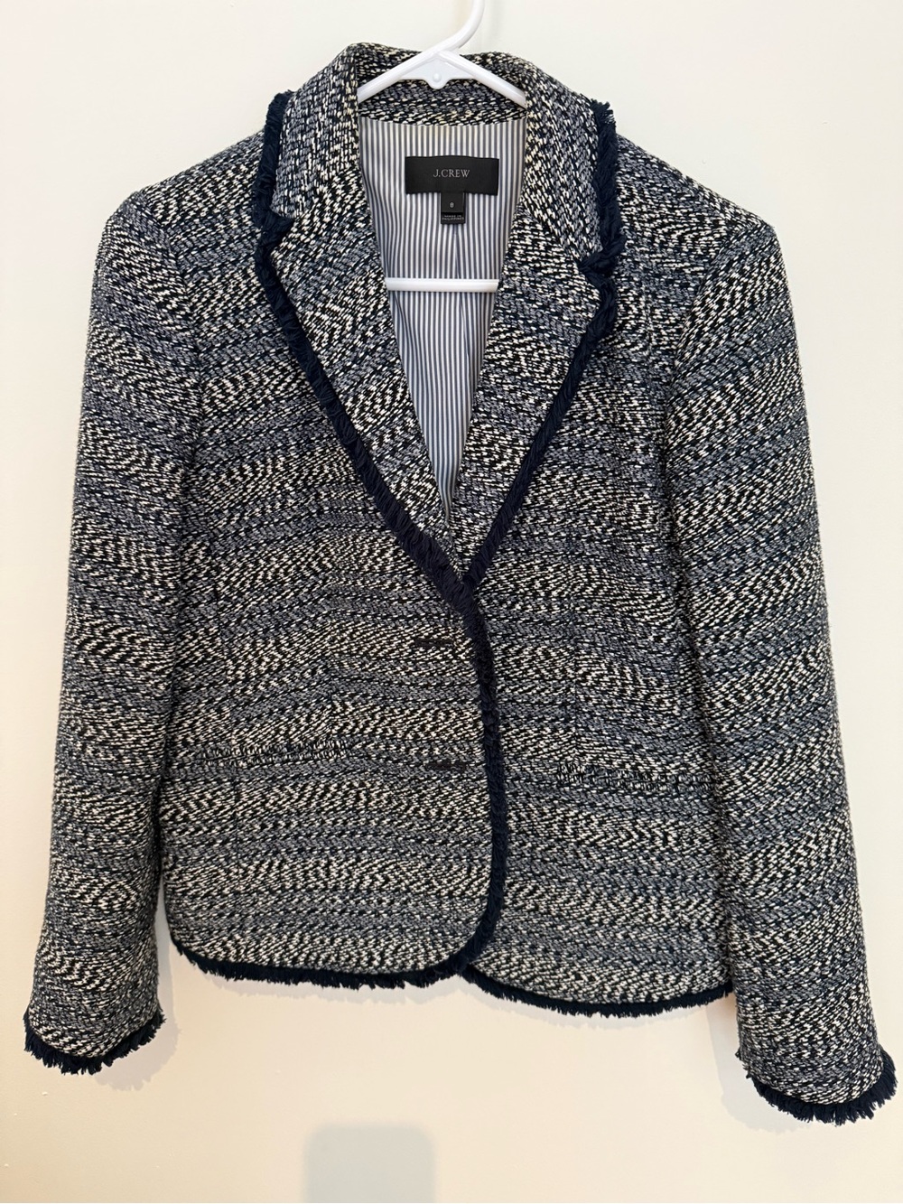 J Crew Fringe Tweed Lady Jacket - Picture 2 of 5